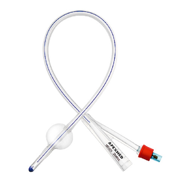 Катетер Фолея APEXMED, 2х-ходовий, силiконовий, Ch/Fr 16, балон 30 мл, №1